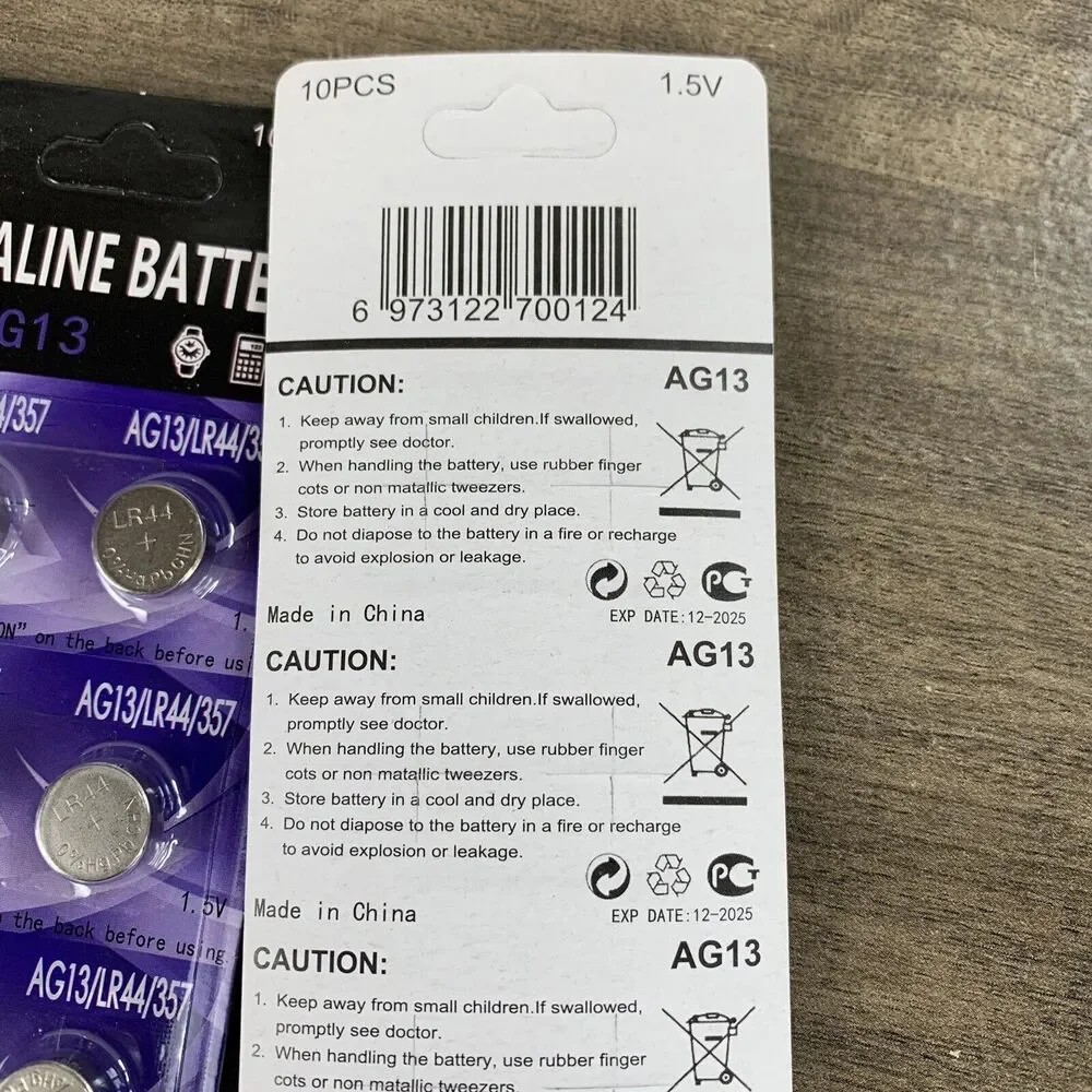 40 pcs Alkaline Batteries AG3, LR41, 392, SR41 1.5V Coin Cells Toys Watch Remote